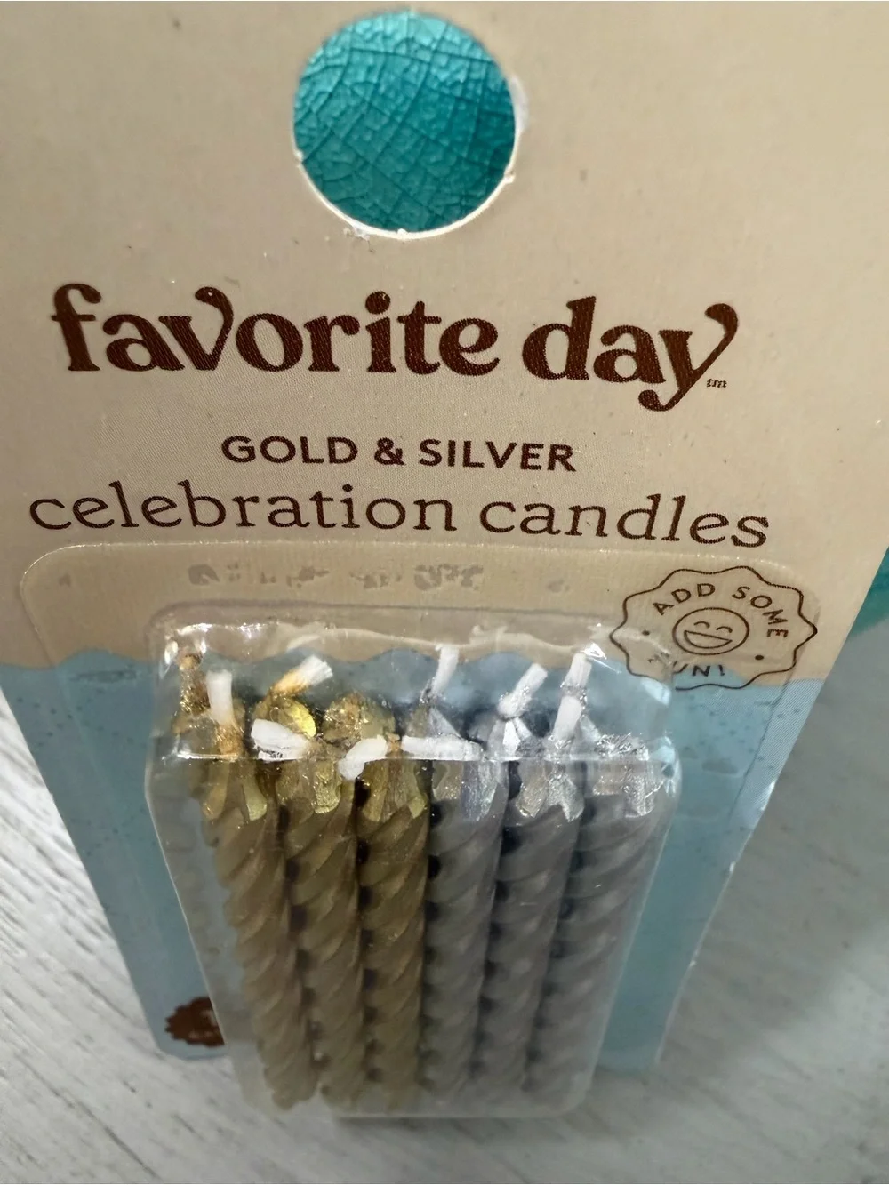 Gold & Silver Celebration Candles - Pack of 12